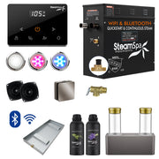 SteamSpa Black Series Generator Square Wireless Aroma Pump - Brushed Nickel