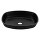 Anzzi LS-AZ913MB Ariadne Rectangle Glass Vessel Bathroom Sink with Matte Black Finish