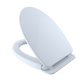 TOTO SS124#01 SoftClose Slow Close Elongated Toilet Seat and Lid, Cotton White