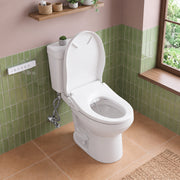 Anzzi TL-AZEB107UWH Electric Bidet Seat with Auto Lid, Heated, Warm Water, Air Dryer, Self Cleaning, Lady Wash, Deodoriz