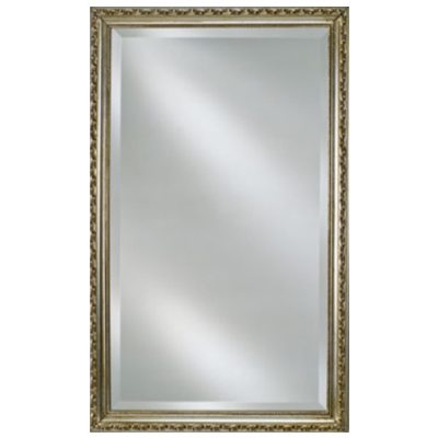 Afina SD2026RBSXSV Basix 20" W x 26" H Antique Silver Wood Framed Recessed Medicine Cabinet
