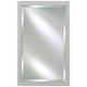 Afina SD1622RBSXWT Basix 16" W x 22" H Satin White Wood Framed Recessed Medicine Cabinet