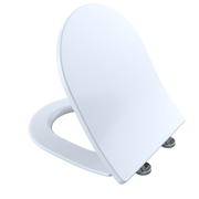 TOTO SS247R#01 SoftClose Slim D-Shape Seat and Lid for RP Wall-Hung Toilet, Cotton White