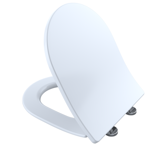TOTO SS247R#01 SoftClose Slim D-Shape Seat and Lid for RP Wall-Hung Toilet, Cotton White