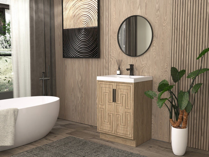 Moreno Bath BELLA-24 Bella 24" Freestanding Bathroom Vanity with Sink Top - view 3