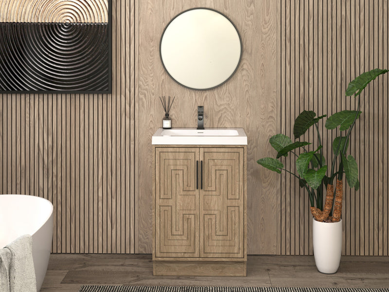 Moreno Bath BELLA-24 Bella 24" Freestanding Bathroom Vanity with Sink Top