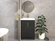 Moreno Bath BELLA-24 Bella 24" Freestanding Bathroom Vanity with Sink Top - view 2