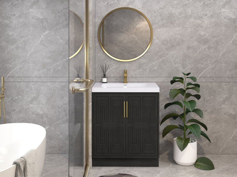 Moreno Bath BELLA-30 Bella 30" Freestanding Bathroom Vanity with Sink Top