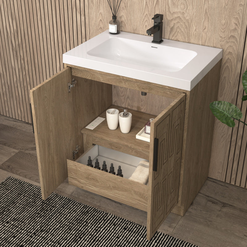 Moreno Bath BELLA-30 Bella 30" Freestanding Bathroom Vanity with Sink Top - view 6