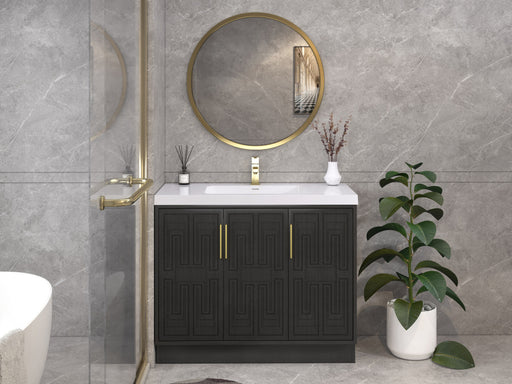 Moreno Bath BELLA-42L Bella 42" Freestanding Bathroom Vanity with Sink Top | Left Side Drawers - view 2