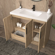 Moreno Bath BELLA-42L Bella 42" Freestanding Bathroom Vanity with Sink Top | Left Side Drawers - view 6