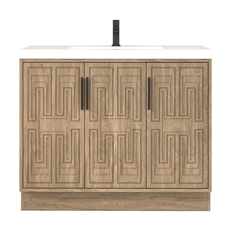 Moreno Bath BELLA-42L Bella 42" Freestanding Bathroom Vanity with Sink Top | Left Side Drawers - view 8