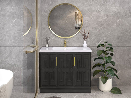 Moreno Bath BELLA-42R Bella 42" Freestanding Bathroom Vanity (Right Side Drawers)