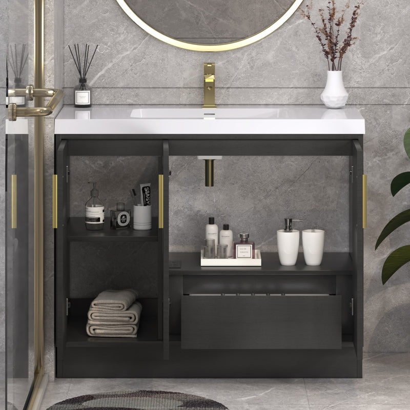 Moreno Bath BELLA-42R Bella 42" Freestanding Bathroom Vanity with Sink Top | Right Side Drawers - view 7