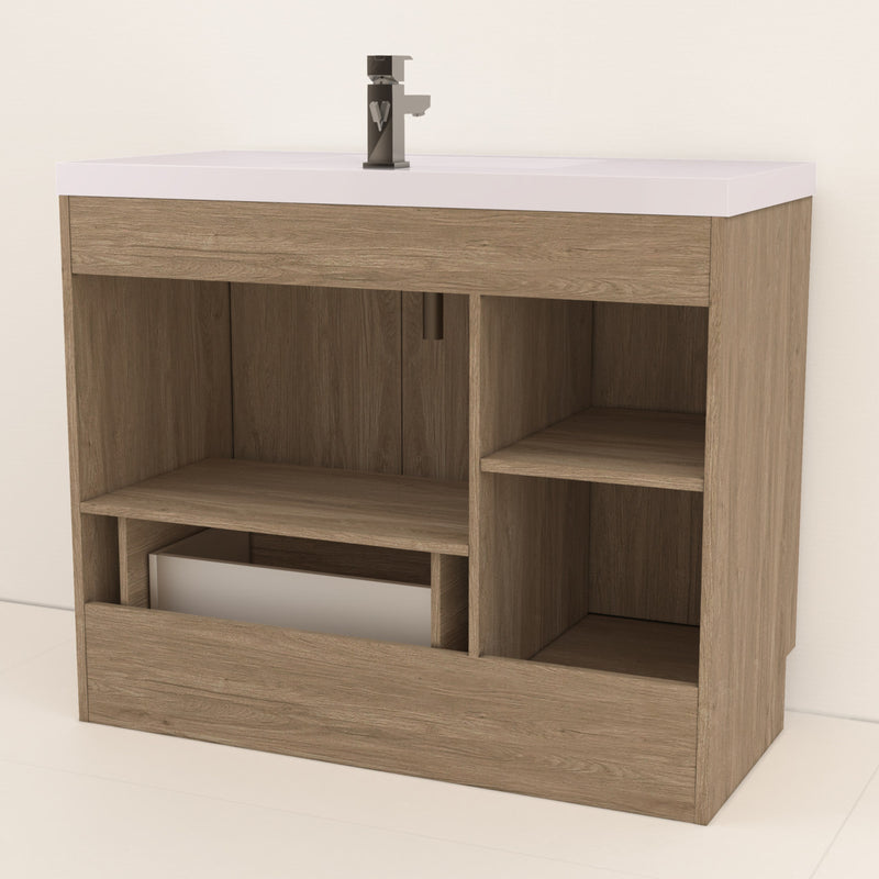 Moreno Bath BELLA-42R Bella 42" Freestanding Bathroom Vanity with Sink Top | Right Side Drawers - view 10