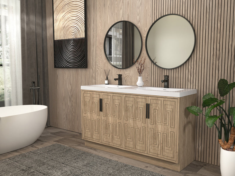 Moreno Bath BELLA-60D Bella 60" Freestanding Bathroom Vanity with Double Sink Top - view 2