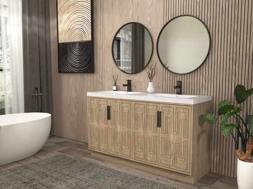 Moreno Bath BELLA-60D Bella 60" Freestanding Bathroom Vanity with Double Sink Top - view 2