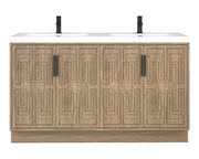 Moreno Bath BELLA-60D Bella 60" Freestanding Bathroom Vanity with Double Sink Top - view 6