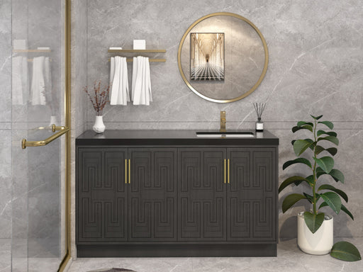 Moreno Bath BELLA-60SR Bella 60" Freestanding Bathroom Vanity - Right Side Sink