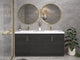 Moreno Bath BELLA-72D Bella 72" Freestanding Bathroom Vanity with Double Sink Top