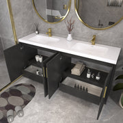 Moreno Bath BELLA-72D Bella 72" Freestanding Bathroom Vanity with Double Sink Top - view 8