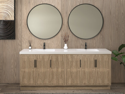 Moreno Bath BELLA-84D Bella 84" Freestanding Bathroom Vanity with Double Sink Top