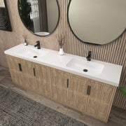 Moreno Bath BELLA-84D Bella 84" Freestanding Bathroom Vanity with Double Sink Top - view 5