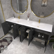 Moreno Bath BELLA-84D Bella 84" Freestanding Bathroom Vanity with Double Sink Top - view 8