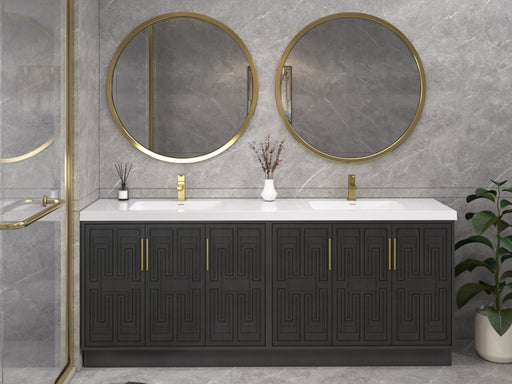 Moreno Bath BELLA-84D Bella 84" Freestanding Bathroom Vanity with Double Sink Top - view 2