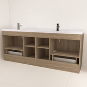 Moreno Bath BELLA-84D Bella 84" Freestanding Bathroom Vanity with Double Sink Top - view 10