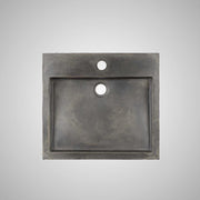 Belzoni Rectangular Cast Concrete Vessel Sink - Dusk Grey