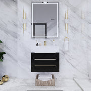 Moreno Bath BETHANY24 Bethany 24'' Floating Art Deco Bathroom Vanity Set with Reinforced Acrylic Sink Top - view 15
