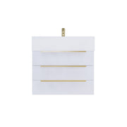 Moreno Bath BETHANY24 Bethany 24'' Floating Art Deco Bathroom Vanity Set with Reinforced Acrylic Sink Top - view 9