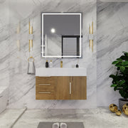 Moreno Bath BETHANY36-L Bethany 36'' Floating Art Deco Bathroom Vanity Set with Reinforced Acrylic Sink Top (Left Side Drawers) - view 13