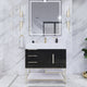 Moreno Bath BETHANYFS36-L Bethany 36'' Freestanding Art Deco Bathroom Vanity Set (Left Side Drawers)