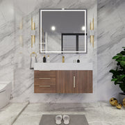 Moreno Bath BETHANY42-L Bethany 42'' Floating Art Deco Bathroom Vanity Set with Reinforced Acrylic Sink Top (Left Side Drawers) - view 7