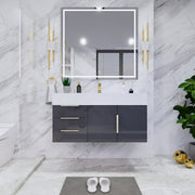 Moreno Bath BETHANY42-L Bethany 42'' Floating Art Deco Bathroom Vanity Set with Reinforced Acrylic Sink Top (Left Side Drawers) - view 15