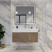 Moreno Bath BETHANY42-L Bethany 42'' Floating Art Deco Bathroom Vanity Set with Reinforced Acrylic Sink Top (Left Side Drawers) - view 14