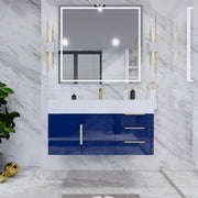 Moreno Bath BETHANY42-R Bethany 42'' Floating Art Deco Bathroom Vanity Set with Reinforced Acrylic Sink Top (Right Side Drawers) - view 15