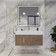 Moreno Bath BETHANY42-R Bethany 42'' Floating Art Deco Bathroom Vanity Set with Reinforced Acrylic Sink Top (Right Side Drawers) - view 14