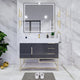 Moreno Bath BETHANYFS42-R Bethany 42'' Freestanding Art Deco Bathroom Vanity Set (Right Side Drawers)