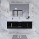 Moreno Bath BETHANY60S Bethany 60'' Floating Art Deco Bathroom Vanity Set with Reinforced Acrylic Single Sink Top