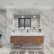 Moreno Bath BETHANYFS72 Bethany 72'' Freestanding Art Deco Bathroom Vanity Set with Reinforced Acrylic Sink Top - view 5