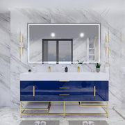 Moreno Bath BETHANYFS72 Bethany 72'' Freestanding Art Deco Bathroom Vanity Set with Reinforced Acrylic Sink Top - view 8