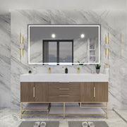 Moreno Bath BETHANYFS72 Bethany 72'' Freestanding Art Deco Bathroom Vanity Set with Reinforced Acrylic Sink Top - view 4