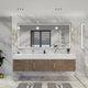 Moreno Bath BETHANY84DD Bethany 84'' Floating Art Deco Double Vanity with Double Sink Top