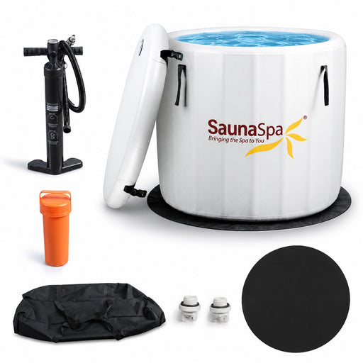 K-Plunge Arctic Fox 1-Person Inflatable Cold Plunge and Hot Tub in Gray