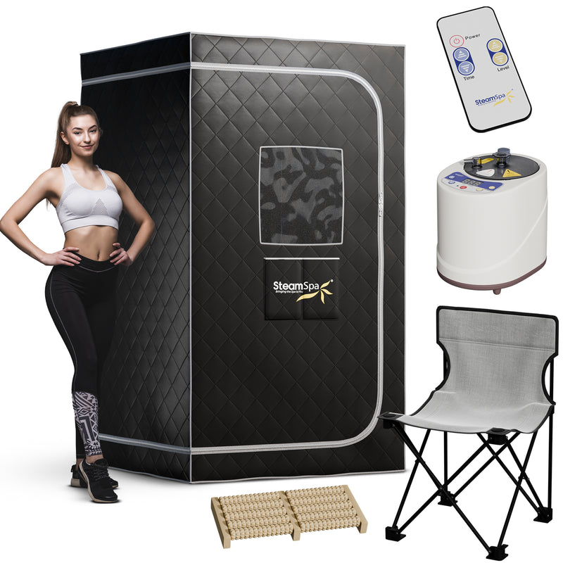 SteamSpa Steam Portable Home Sauna - Black