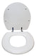Anzzi Comfort Round Closed Toilet Seat in White
