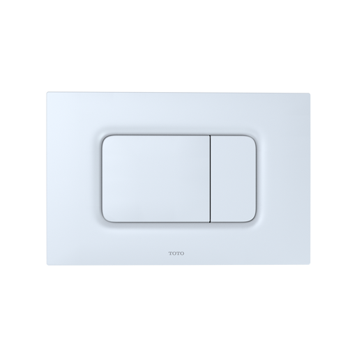 TOTO YT920#WH Dual Flush Rectangle Push Button Plate for Select DuoFit In-Wall Tank Unit, White Matte